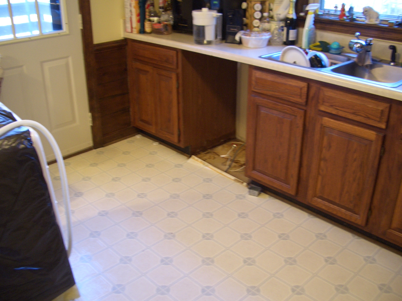 Kitchen Floor Before